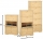 Scarpiera in legno di abete massello a doppia profondità in vendita online da Mybricoshop
