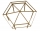 Gazebo in legno Hexagonal con falda copertura telo