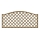 Grigliato su misura in legno sagomato maglia 120 mm modello Mughetto  Serie lux