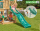 Parco gioco MANSION-PLAYHOUSE Jungle Gym con scivolo, arrampicata e casetta-mybricoshop