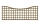 Grigliati su misura in legno sagomato maglia 120 mm modello Lavanda  Serie Quadra