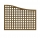 Grigliati su misura in legno sagomato maglia 54 mm modello Ginestra Serie Quadra