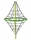 Piramide a rete Diamante altezza 290 cm