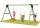 Altalena quadra con estensione a corda da arrampicata o scaletta in vendita online da Mybricoshop