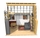 Soppalco su misura Avoli integrato con armadio, letto, libreria, zona giorno in vendita online da Mybricoshop 